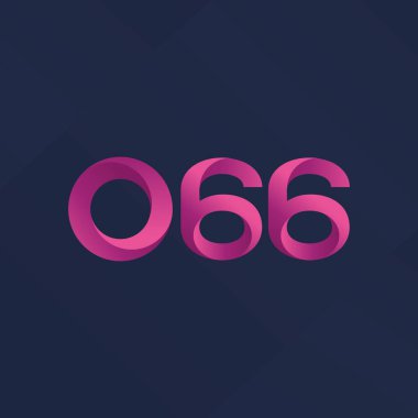 Ortak mektup ve sayı logosu O66