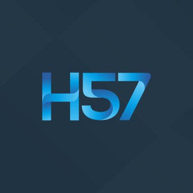 Ortak mektup ve sayı logosu H57