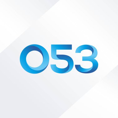 Ortak mektup ve sayı logosu O53