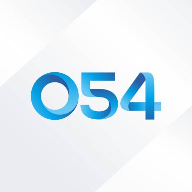 Ortak mektup ve sayı logosu O54