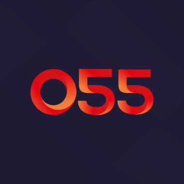 Ortak mektup ve sayı logosu O55
