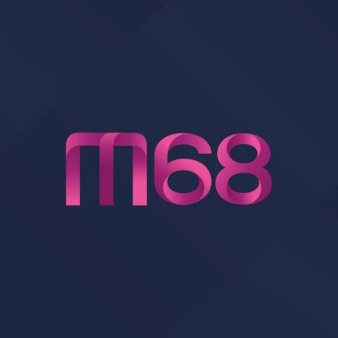 Ortak mektup ve sayı logosu M68