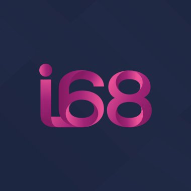Ortak mektup ve sayı logosu I68