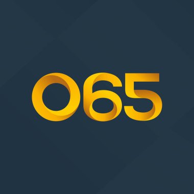 Ortak mektup ve sayı logosu O65