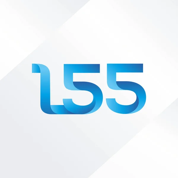 문자 및 숫자 로고 L55 — 스톡 벡터