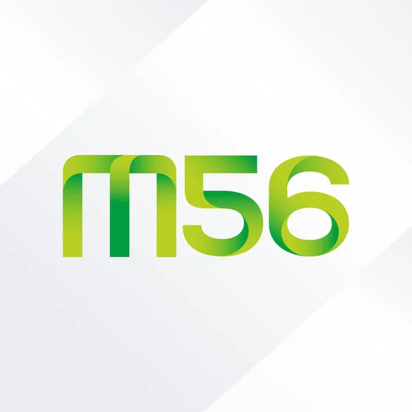 Carta Conjunta e logotipo do número M56 —  Vetores de Stock