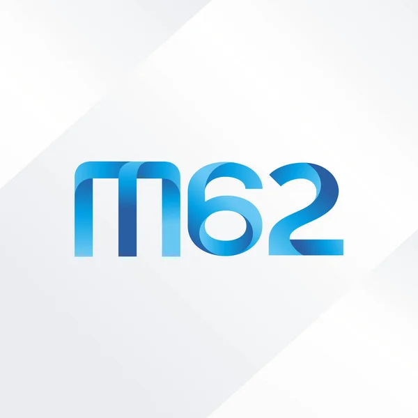 共同書簡と番号ロゴ M62 — ストックベクタ