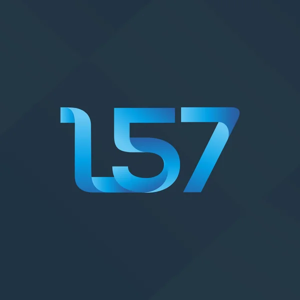 Carta Conjunta e logotipo do número L57 —  Vetores de Stock