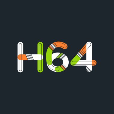 harf ve rakam logo H64