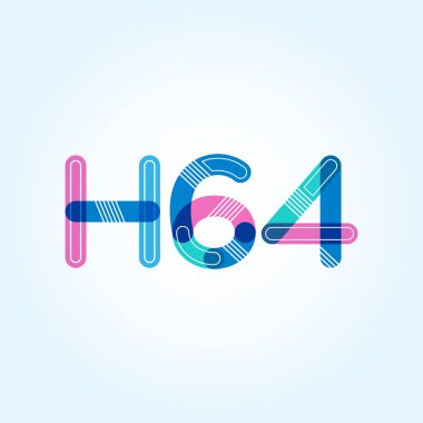 harf ve rakam logo H64