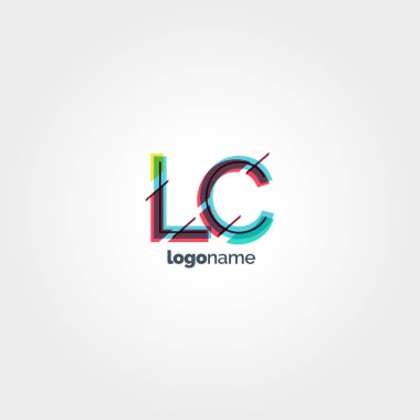 LC çok renkli logo harfleri