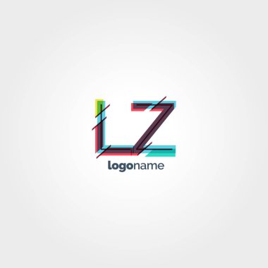 LZ çok renkli logo harfleri