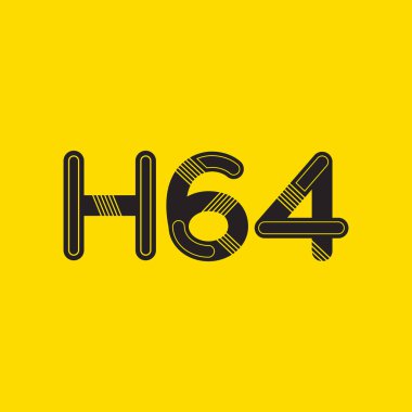 harf ve rakam logo H64