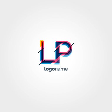 LP çok renkli logo harfleri