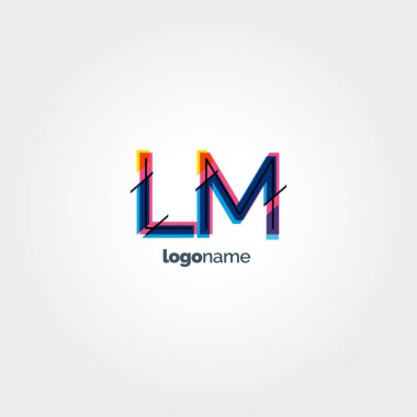 LM çok renkli logo harfleri