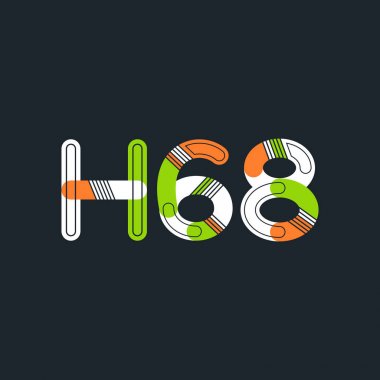 harf ve rakam logo H68