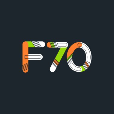 harf ve rakam logo F70