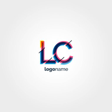 LC çok renkli logo harfleri