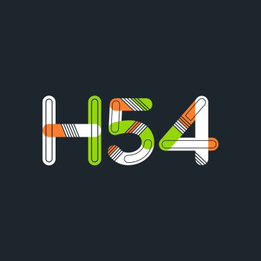 harf ve rakam logo H54
