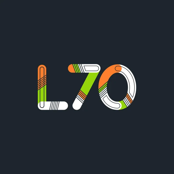 字母与数字标志 L70 — 图库矢量图片