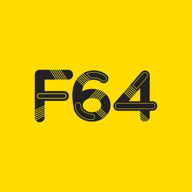 harf ve rakam logo F64