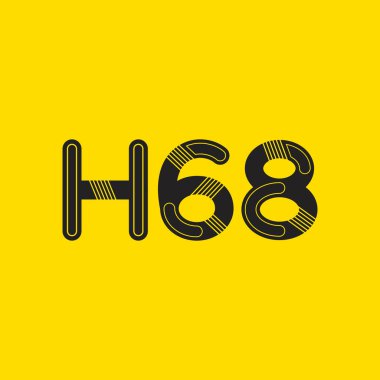 harf ve rakam logo H68