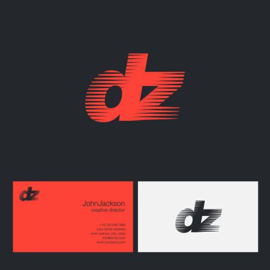 Bağlı Dz harf logo