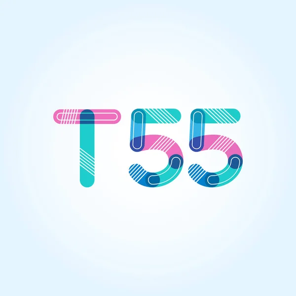 Κοινή επιστολή λογότυπο T55 — Διανυσματικό Αρχείο