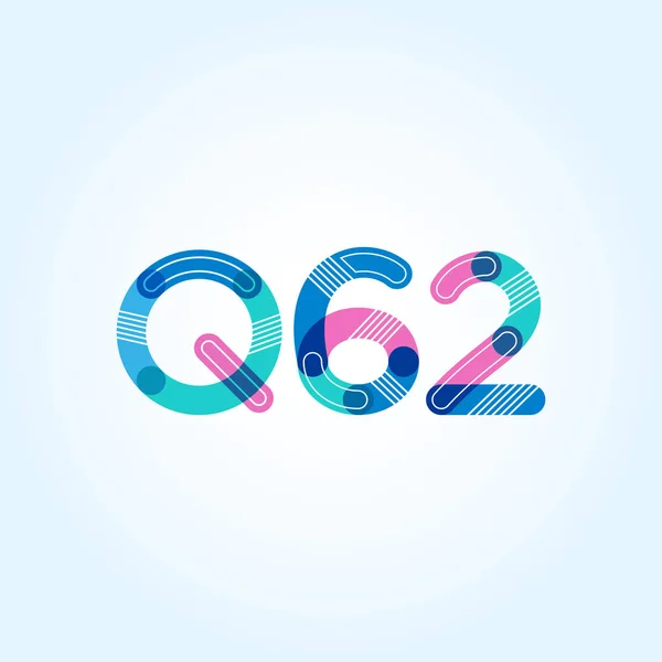 Joint letter logo q62 — Stock Vector