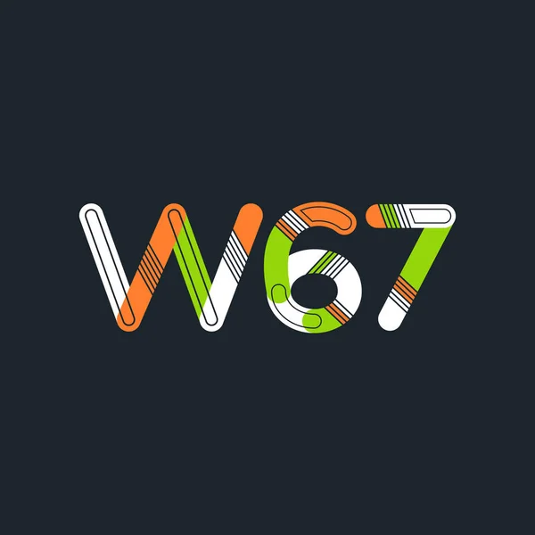 Κοινή επιστολή λογότυπο W67 — Διανυσματικό Αρχείο