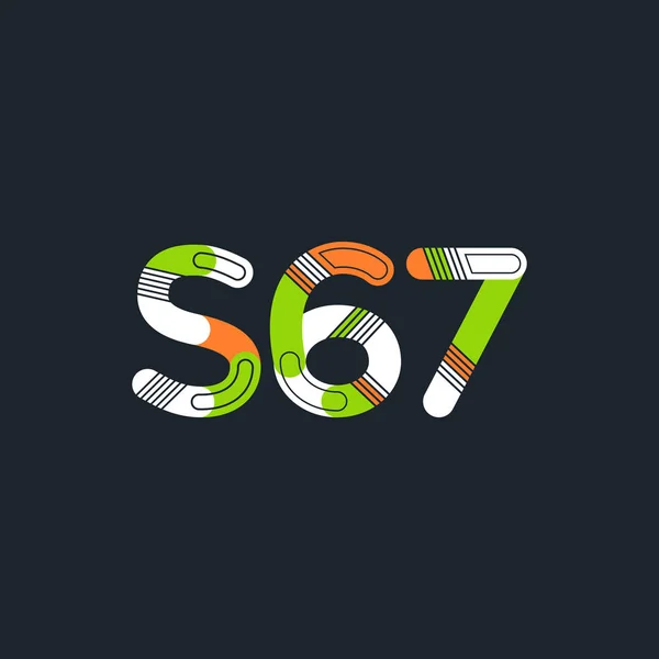 Gemensam skrivelse logotyp S67 — Stock vektor