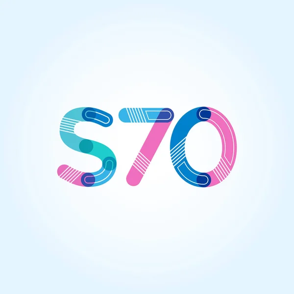 Gemensam skrivelse logotyp S70 — Stock vektor
