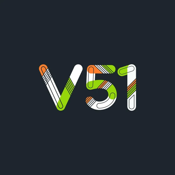 Logotipo da carta comum V51 —  Vetores de Stock