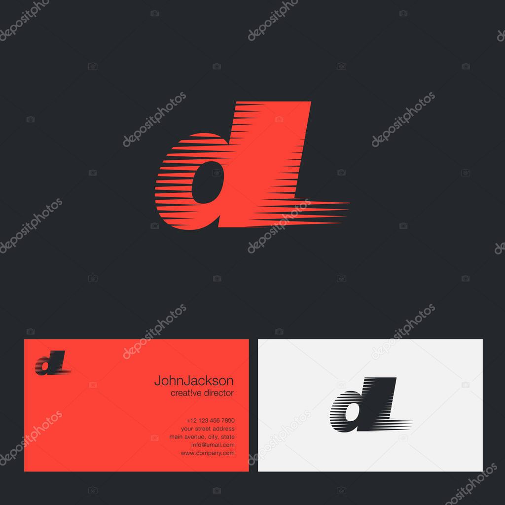 DL connected letters Company Logo template. Vector illustration, corporate identity