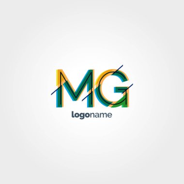 MG çok renkli logo harfleri