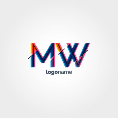 MW çok renkli logo harfleri