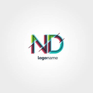 ND çok renkli logo harfleri