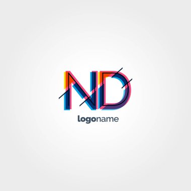 ND çok renkli logo harfleri