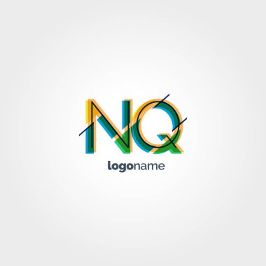 NQ çok renkli logo harfleri