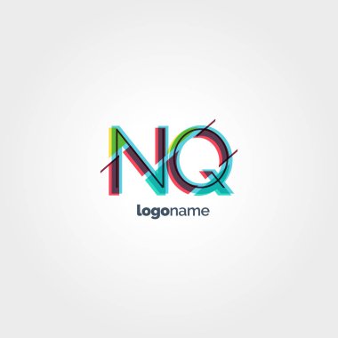 NQ çok renkli logo harfleri