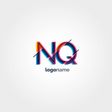 NQ çok renkli logo harfleri