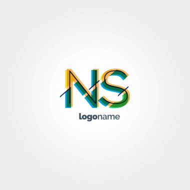 NS çok renkli harfler logosu