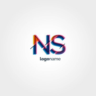 NS çok renkli harfler logosu