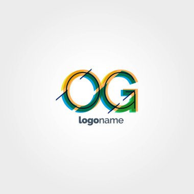 OG çok renkli logo harfleri