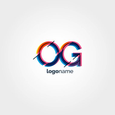 OG çok renkli logo harfleri