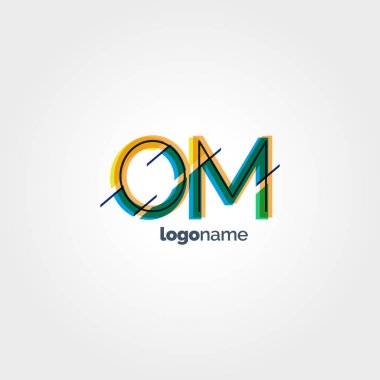 OM renkli logo harfleri