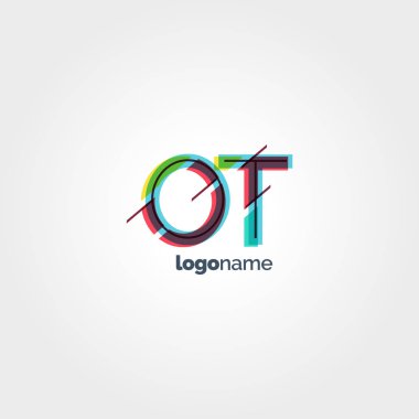 Ot çok renkli logo harfleri