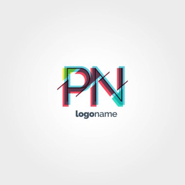 Bağlı Pn harfleri logosu