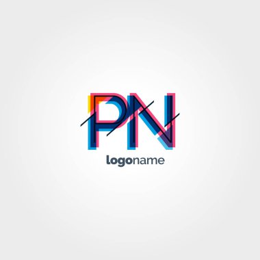 Bağlı Pn harfleri logosu