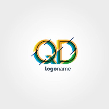 Bağlı Qd harf logo